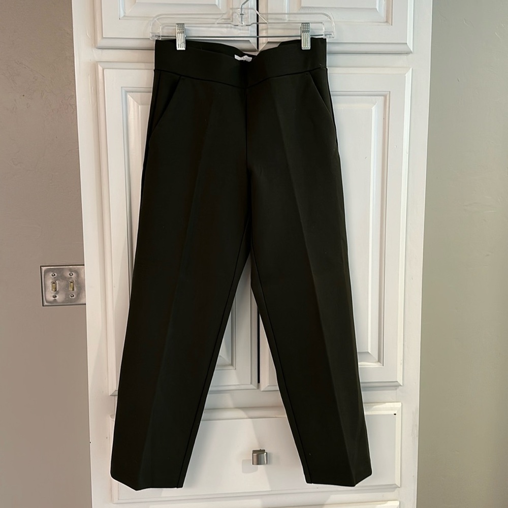 NWOT LOFT Green Pull-On Ponte Ankle Pants, Size MP